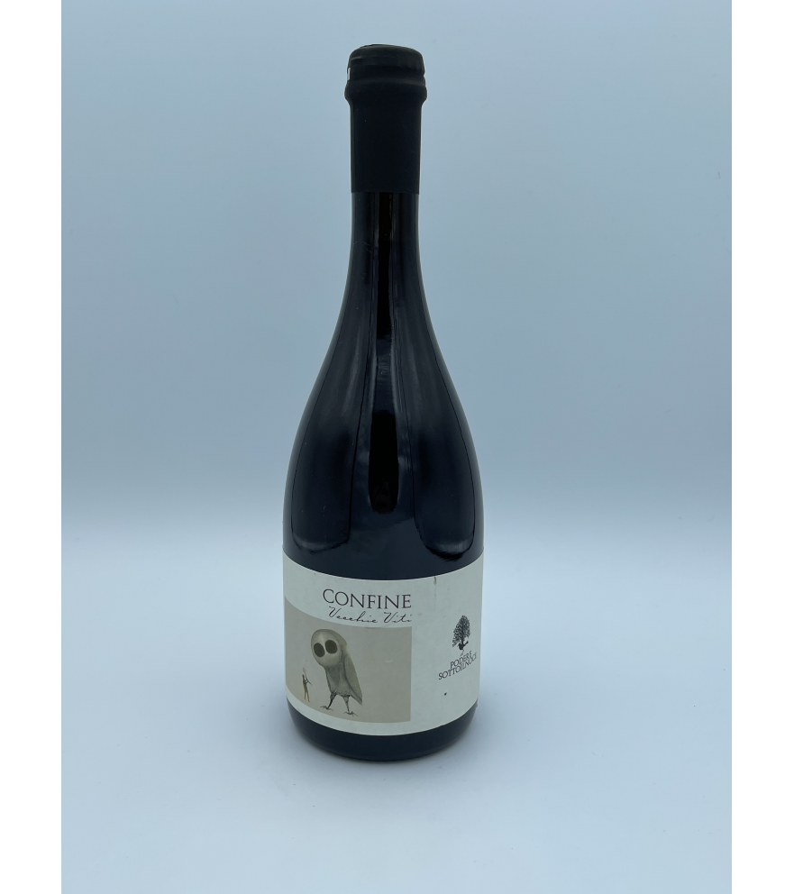Confine sparkling red wine Emilia refermented in bottle - Podere Sottoilnoce